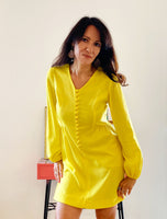 Swinging 60s Yellow Mini Dress
