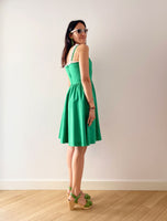 Lanz Originals Green Cotton Dress Back