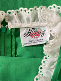 Lanz Originals Green Cotton Dress Label