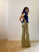 Khaki Bell Bottom Pants