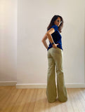 Khaki Bell Bottom Pants