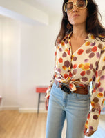 Silk Print Blouse