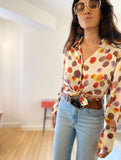 Silk Print Blouse