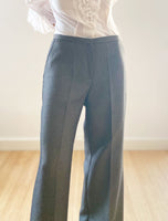 Wide leg trousers closeup